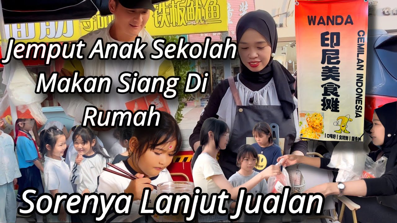 JEMPUT ANAK DI SEKOLAH ISTIRAHAT MAKAN DI RUMAH SORENYA JUALAN INDOMIE GORENG,AYAM & KUE TARAJU