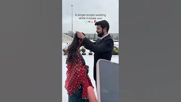 عروسی معبد جادویی در برف 