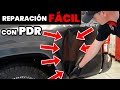 Reparación de MEGA ABOLLADURA sin pintura (Paintless Dent Removal) | Tutorial de Entretamiento PDR