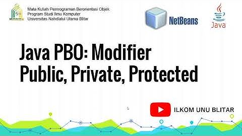 Java PBO: Modifier - Public, Private, Protected
