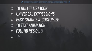 Bullet List Kit Motion Graphics Templates