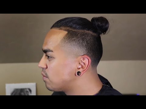 High Taper Fade Man Bun Undercut Simple To Follow Haircut Tutorial Hd Youtube