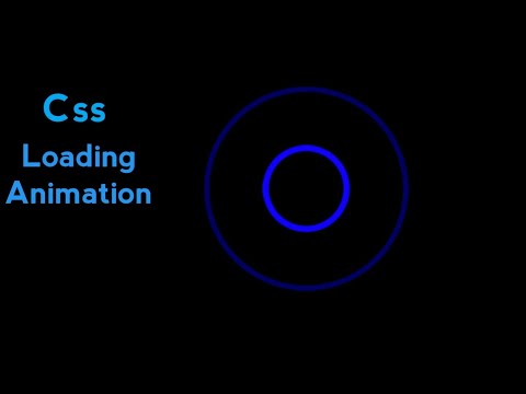 Create Loading Animation Using Html And Css - YouTube