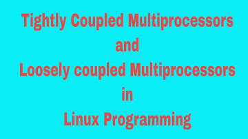 Tightly coupled and loosely coupled Multiprocessors and their differences.