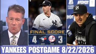 YES PostGame | Jack Curry & Aaron Boone on Ryan Weathers’ Grit After Yankees Fall 4-3 to Blue Jays