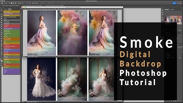 Smoke Digital Backdrop Photoshop Tutorial