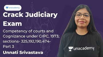 Competency of courts and Cognizance under CrPC, 1973; sec 325,192,190,474-Part 3 | Unnati Srivastava