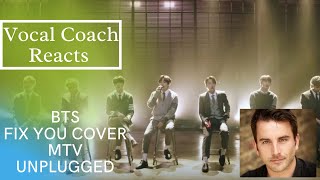 Voice Coach Reacts - BTS - Fix You Cover - MTV Unplugged