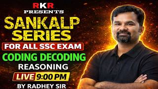 Coding Decoding 🔥 |  Tricks &amp; Latest Questions | Reasoning | SSC CGL, CHSL, CPO | By Radhey Sir