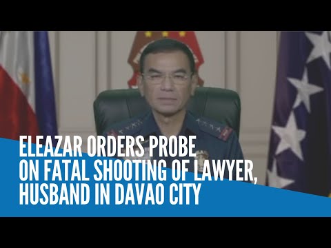 Eleazar orders probe on fatal shooting of lawyer, husband in Davao City