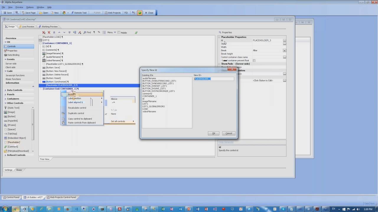 Overview of New Alpha Anywhere Features - YouTube