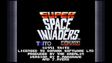 Super Space Invaders (Amiga 50Hz) - Attract Mode