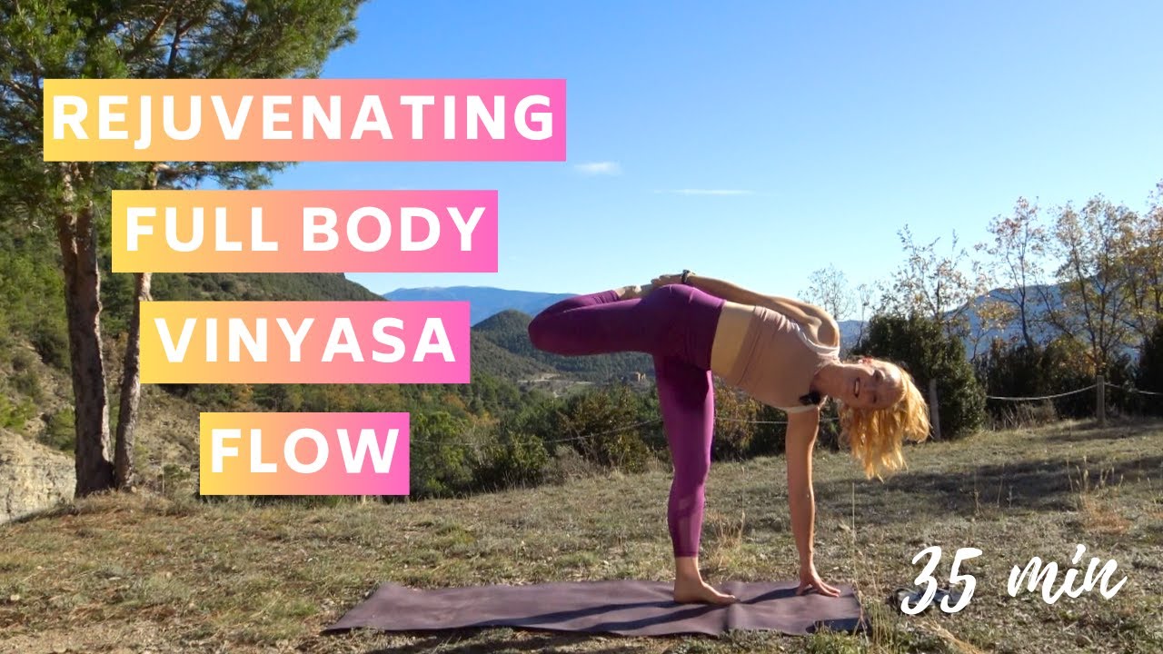 35 Min Rejuvenating Full Body Vinyasa Flow | Outdoor Travel Yoga - YouTube