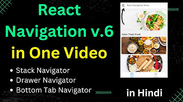 React Navigation v6 in One Video 🔥 | All Navigators ✅ | in Hindi ✅ | Engineer Codewala