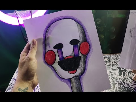 Five Nigths At Freddys | como dibujar a PUPPET en vivo 🔥 @IcaroArt