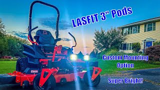 LASFIT 3' LED Pods...Custom Mounting On A Tractor???...Extremely Bright!