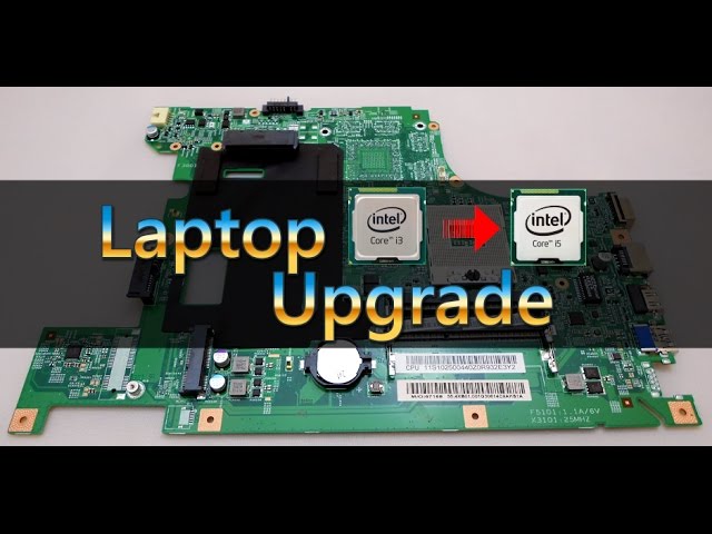 Lenovo B590 laptop CPU upgrade step by step - YouTube