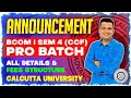 Sem-4 Pro Batch 2025 | Fees | Hard Copy | Discounts | Calcultta University