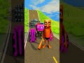 Longest Bus vs Tung Sahur & Labubu 3D Character Model BeamNG Drive