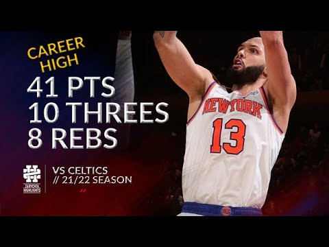 Evan Fournier 41 pts 10 threes 8 rebs vs Celtics 21/22 season