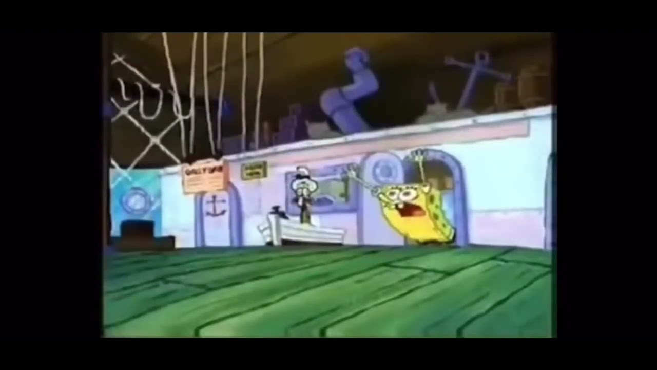 SpongeBob I WANT TO LIVE but it has a gunshot