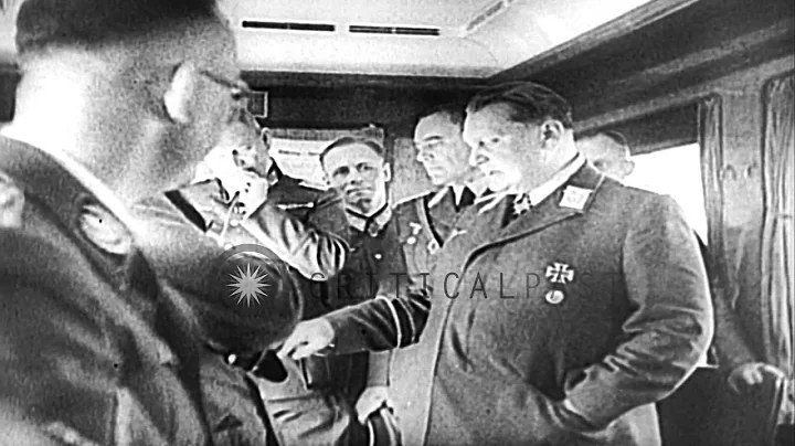 General Goring confers with his staff in Germany. HD Stock Footage