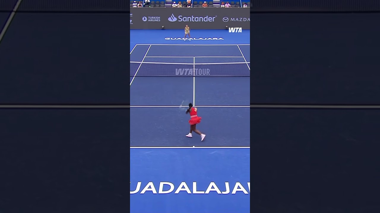 All over the court 😎 #WTA #AlyciaParks #Tennis #GDLOpen
