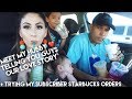 Trying My Subscribers Starbucks Orders | Talking about our love story