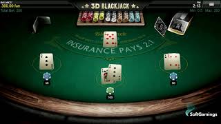 1X2 Network - 3D Blackjack - Gameplay Demo screenshot 4