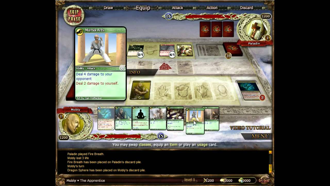 Ederon - Browser-based TCG. I lose, first try. - YouTube