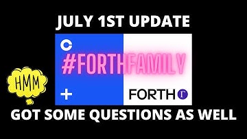 AMPLEFORTH GOVERNANCE TOKEN: EDUCATE ME FORTHFAMILY! JULY 1ST UPDATE #forth #ampl #forthtoken