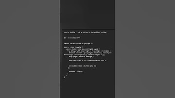 Playwright: Double click a button using ID #playwright #automation #coding #java #ai #learning