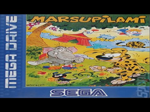 Jeu Vidéo Marsupilami Sur Megadrive - Version Française Complète - Très Bon état