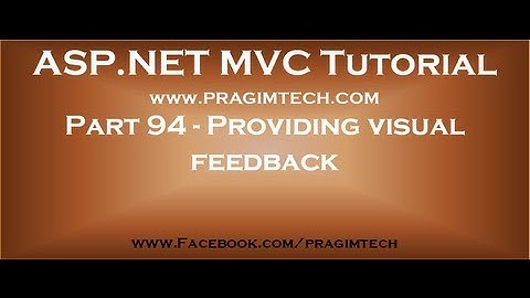 Part 94   Providing visual feedback using LoadingElementId AjaxOption