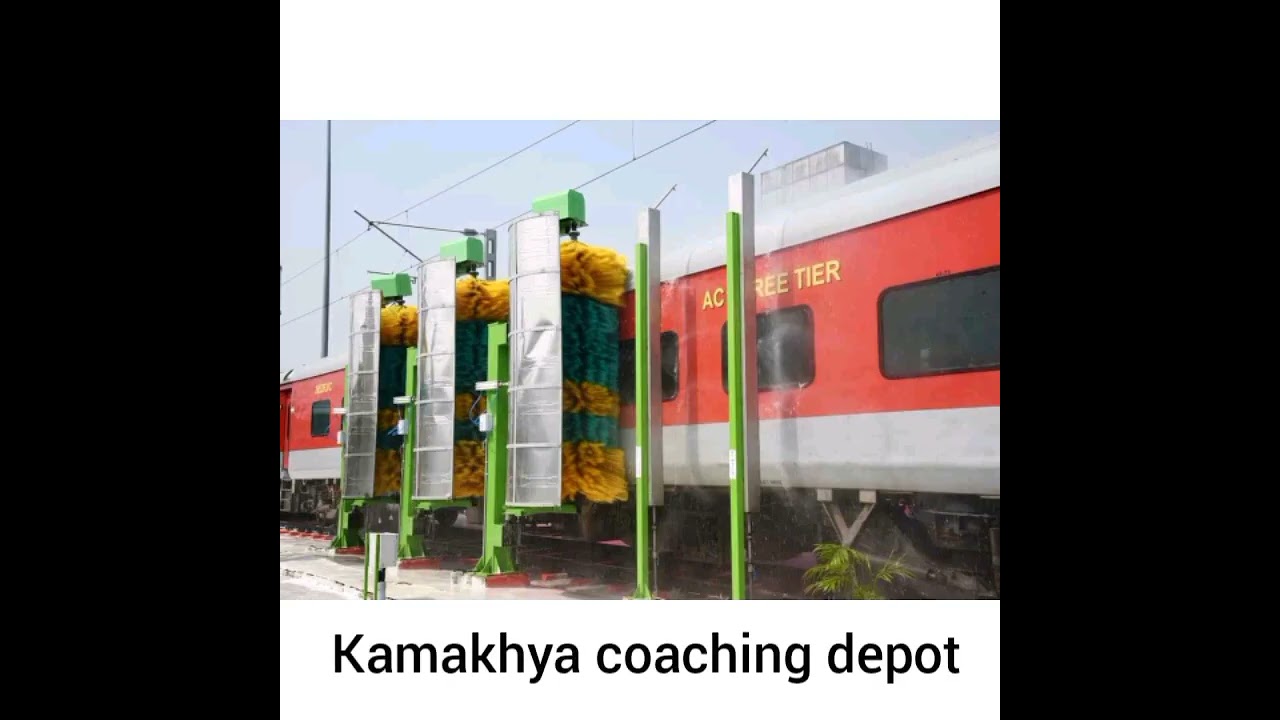 Inauguration of NFR first automatic coach washing machine facility in Kamakhya jn.