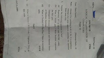 Bsc C.S 2nd Sem 2019 (LOC)Logical organizer kuk