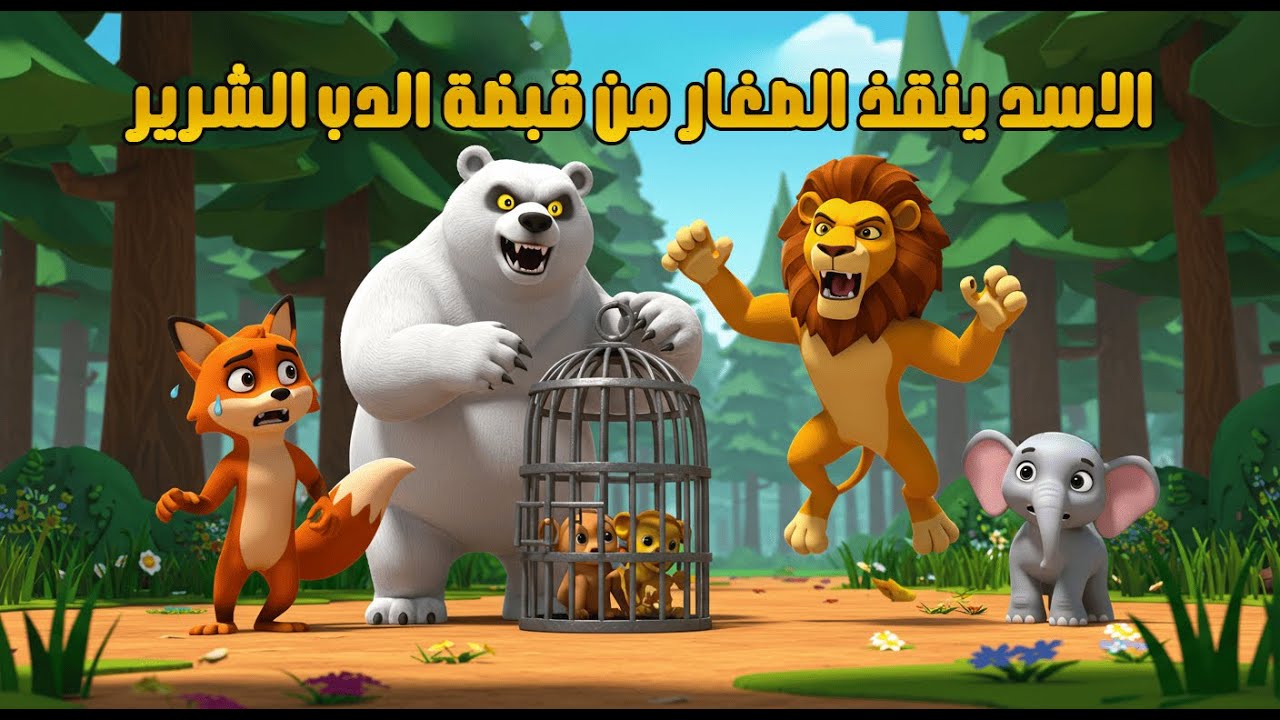 قصص أطفال -حكايات -قصص قبل النوم -قصص الغابة -الدب الشرير يسرق صغار الحيوانات -خيانة الثعلب