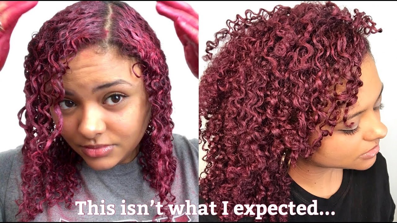 I USED HAIR COLOR WAX ON MY NATURAL HAIR... - YouTube
