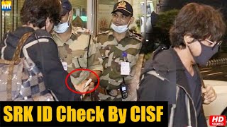 Shah Rukh Khan STOPPED by CISF Jawan to show his ID Proof at Airport