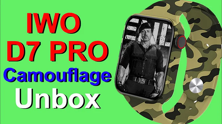 KIWITIME IWO D7 PRO Smart Watch Camouflage Color Unbox - Best Color to Wait? Watch 7 Copy