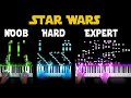 5 Levels of Star Wars (Piano): Noob to Expert