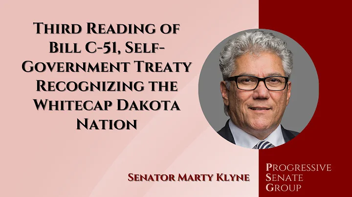 Senator Klyne speaks at third reading of Bill C-51 - June 22, 2023 (English feed)