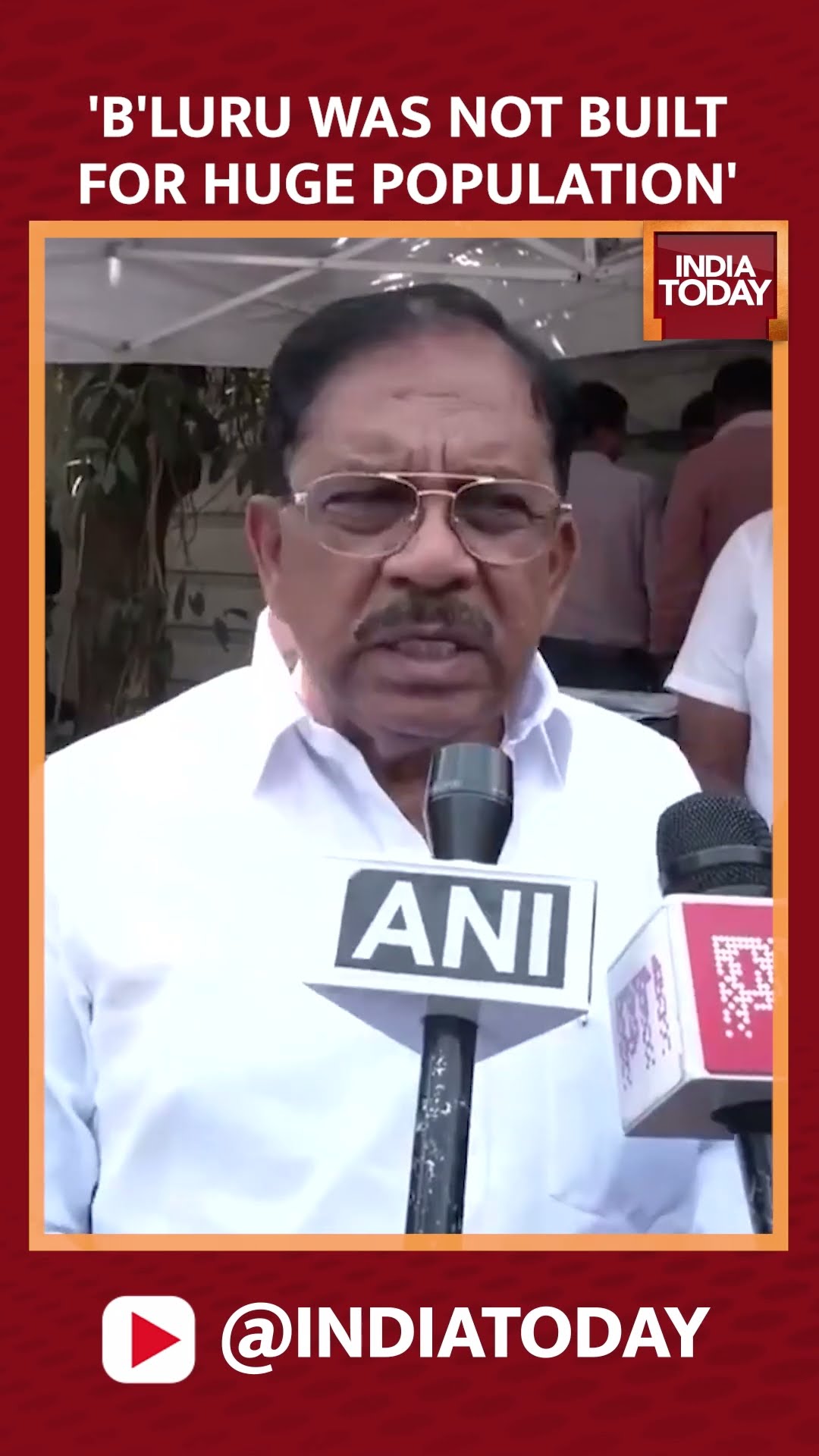 Karnataka's Home Minister G Parameshwara Says 'Bengaluru Was Not Built For Huge Population'