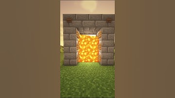 Lava Door!🔥(Minecraft) #shorts