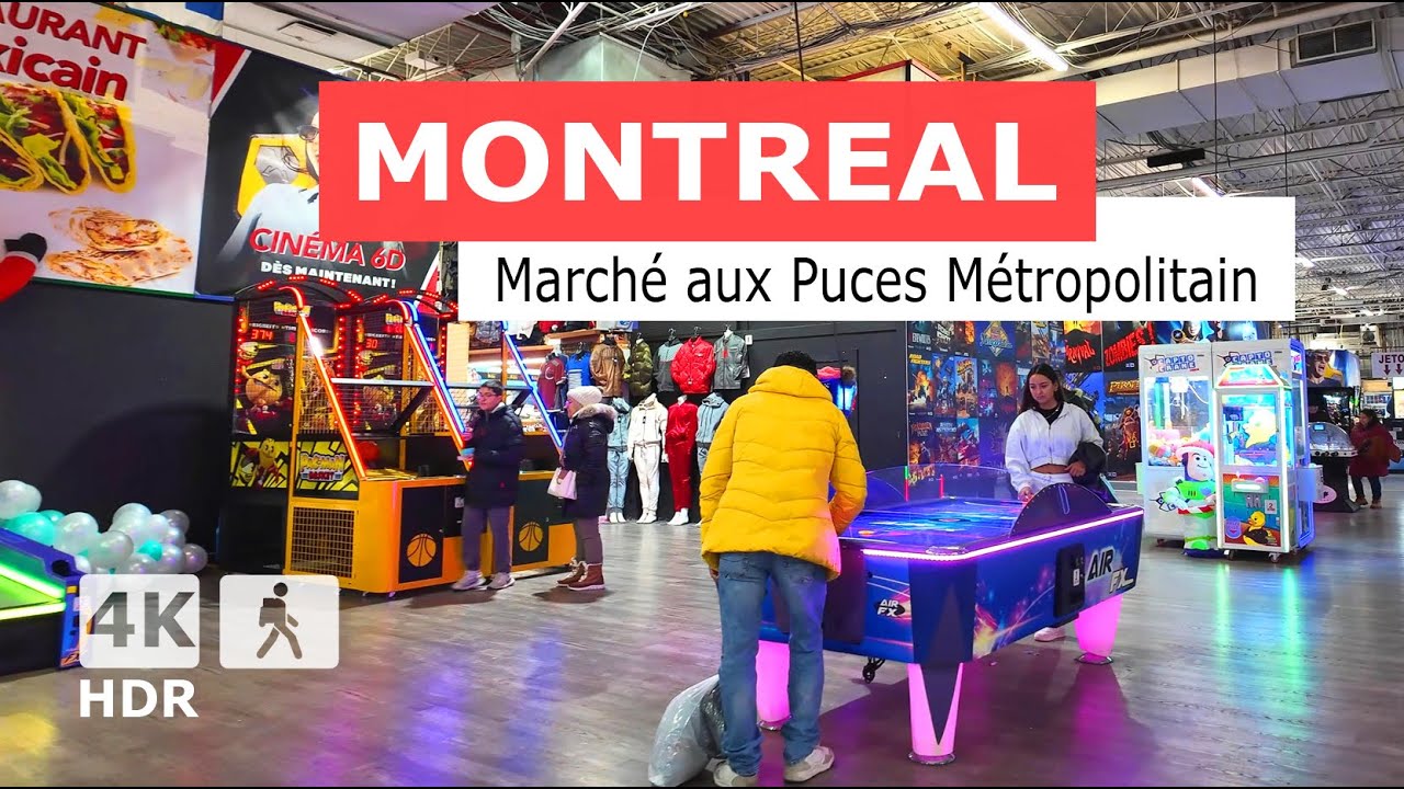[ 4K ] Marché aux Puces Métropolitain 🎅🎁 Christmas Shopping : Montreal's Indoor Flea Market