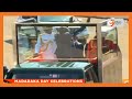 President Ruto takes lap around Masinde Muliro Stadium in official celebrations