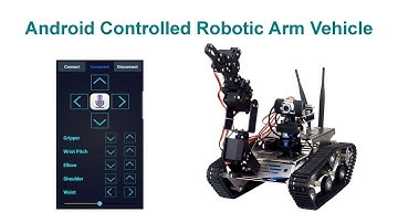 Android Controlled Robotic Arm Vehicle Part 1