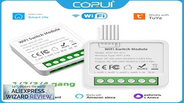CORUI Tuya WIFI Smart Switch Module Smart Life 1/2/3/4 Gang 2 Way Review