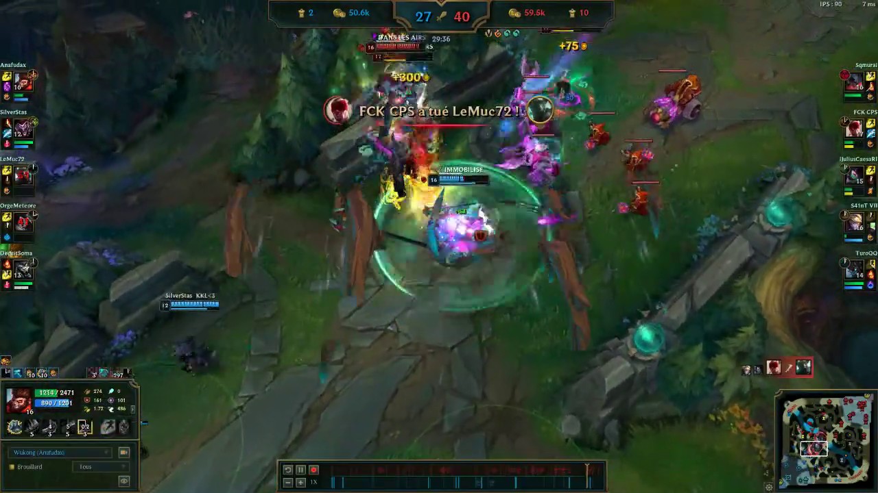 Extremely close fight win / Wukong vs Akali