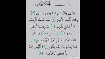 سورة التين ❤️ ياسر الدوسري